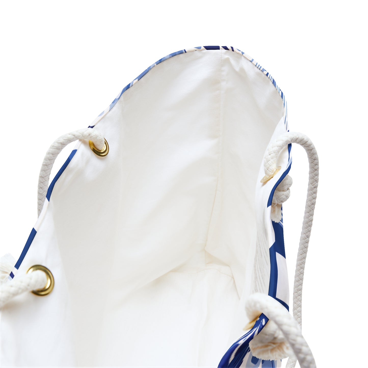 Interior view of the Lexington Weekender Tote Bag on a white background