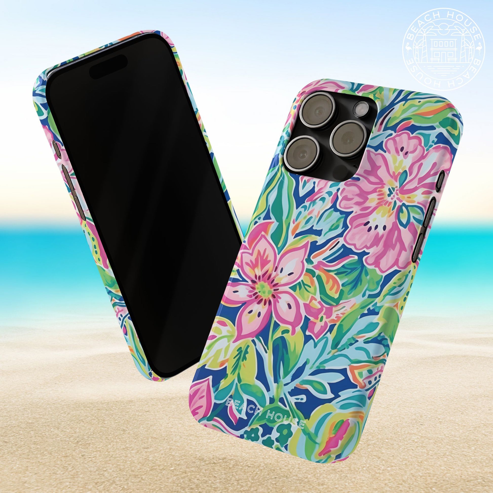 Back and front views of the Fernandina Slim Case for iPhone