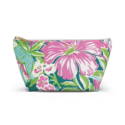 Front of small Seaside accessory pouch on white background