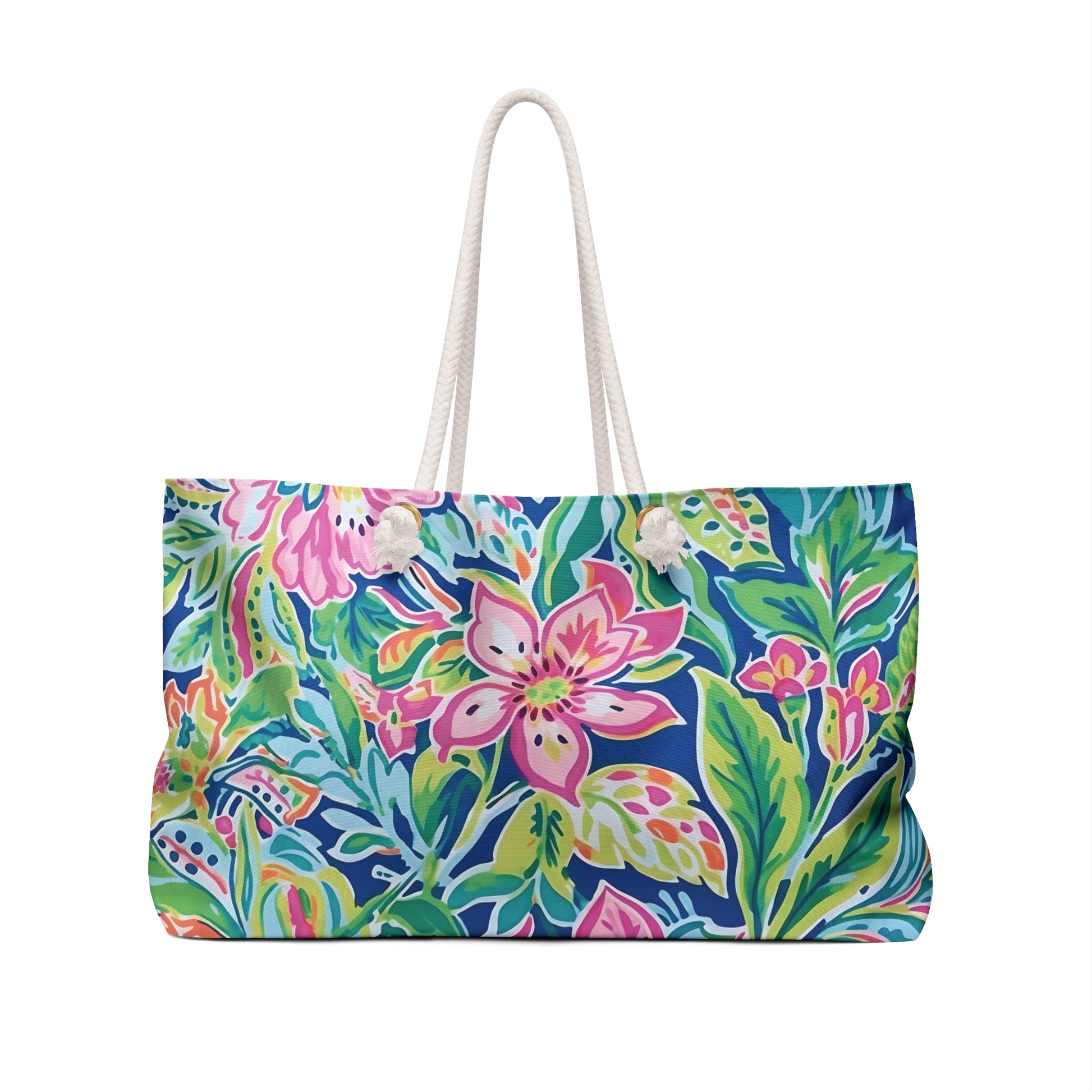 Back view of Fernandina beach bag on a white background