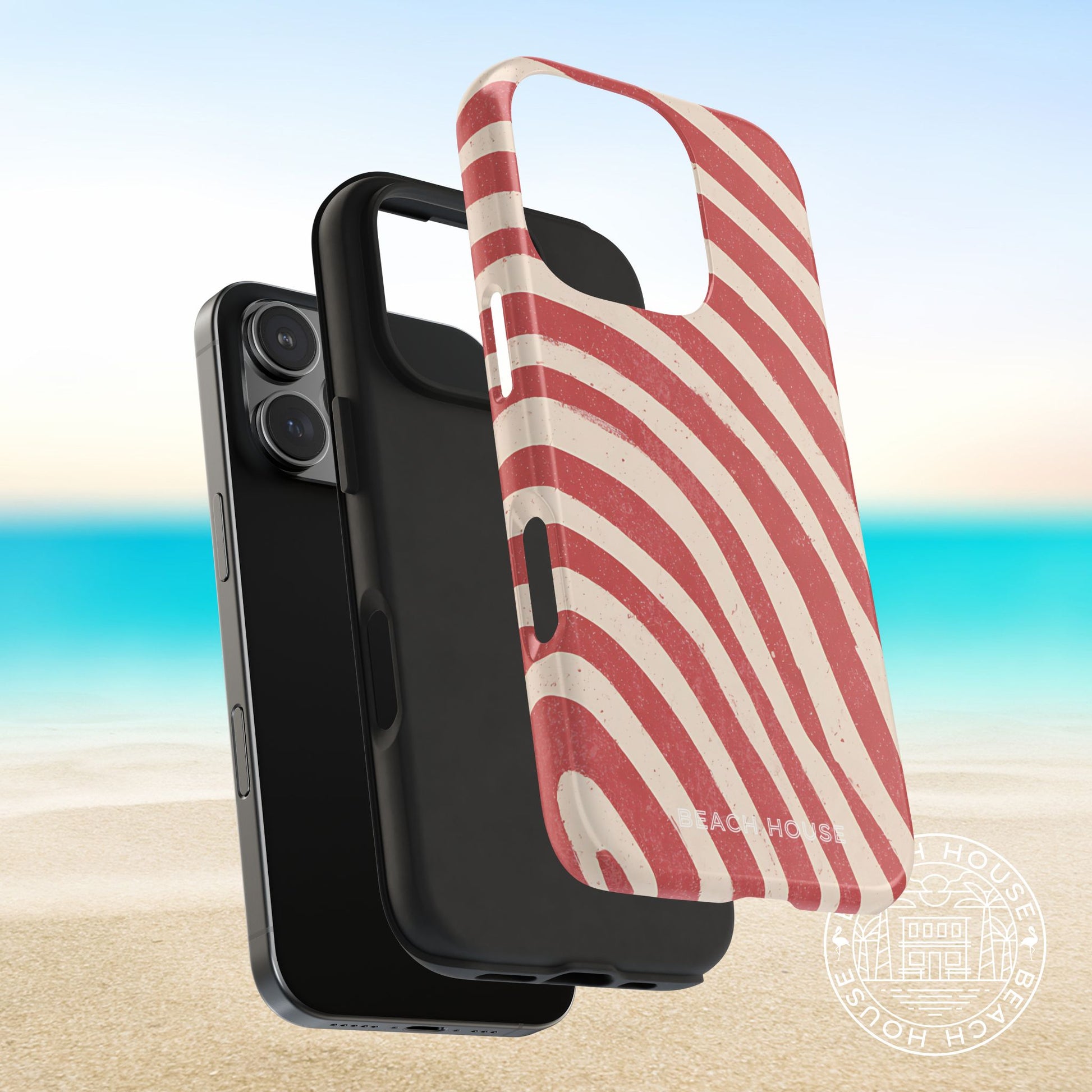 Lexan polycarbonate shell and shock absorbing rubber liner of the Kure Beach Tough Case for iPhone