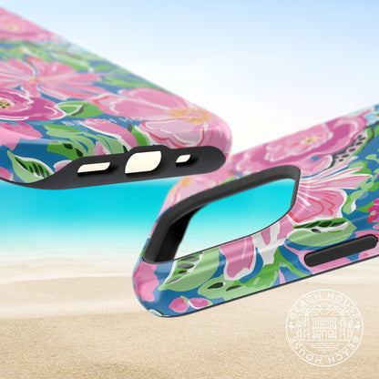 Top and bottom views of the Madeira MagSafe Tough Case for iPhone.