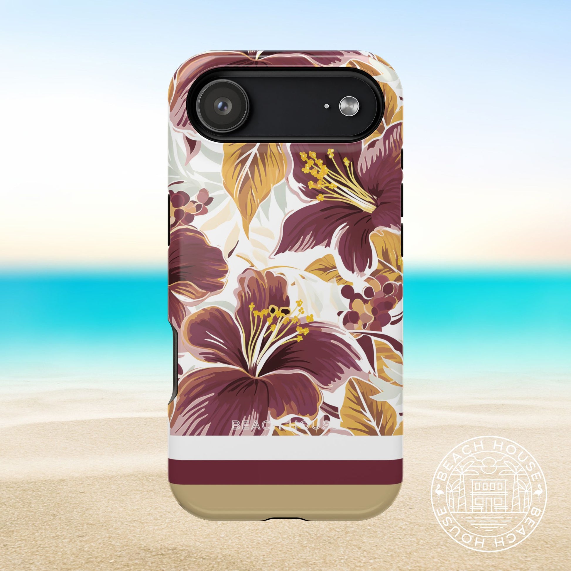 Tallahassee MagSafe Tough Case for iPhone 17 Air on a beach background