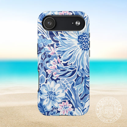 Huntington Tough Case for iPhone 17 Air with pretty design, on a beach background