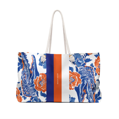 Front View of the Gainesville Weekender Tote Bag on a white Background
