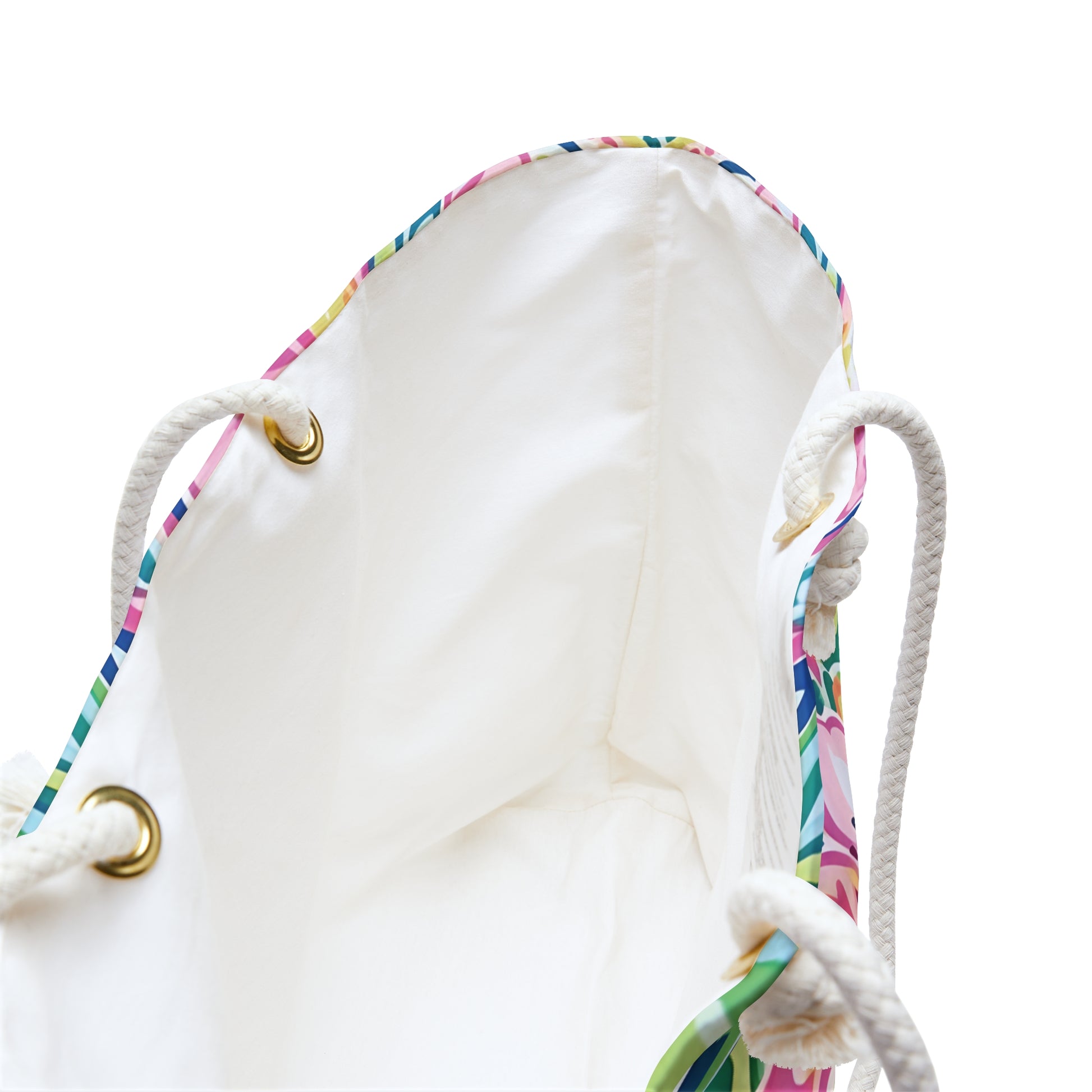 Interior view of Fernandina Weekender tote bag against a white background