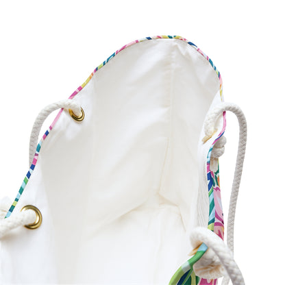 Interior view of Fernandina Weekender tote bag against a white background