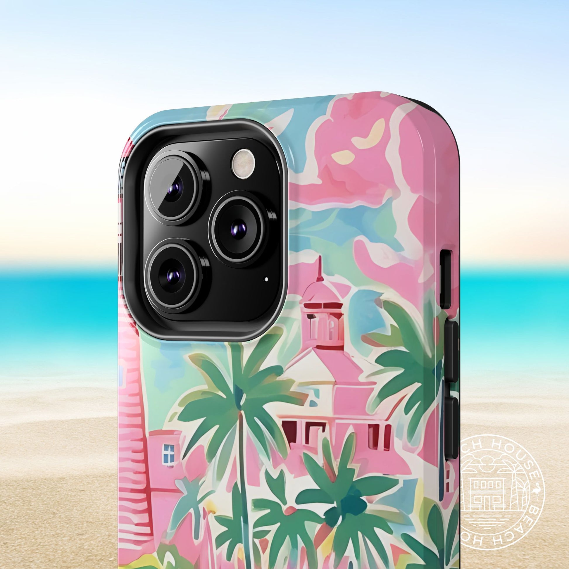 Close up view of the St. Simon Tough Case for iPhone