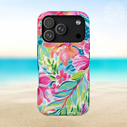 Waikiki MagSafe Tough Case for iPhone 17 Pro on a beach background