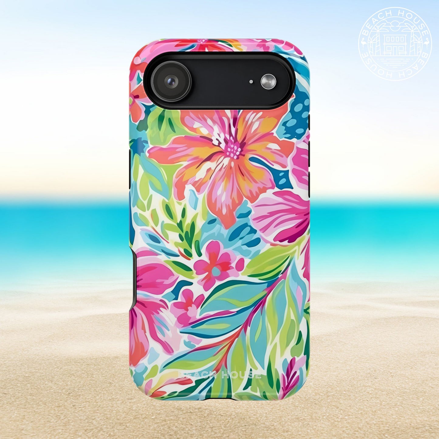 Waikiki MagSafe Tough Case for iPhone 17 Air on a beach background