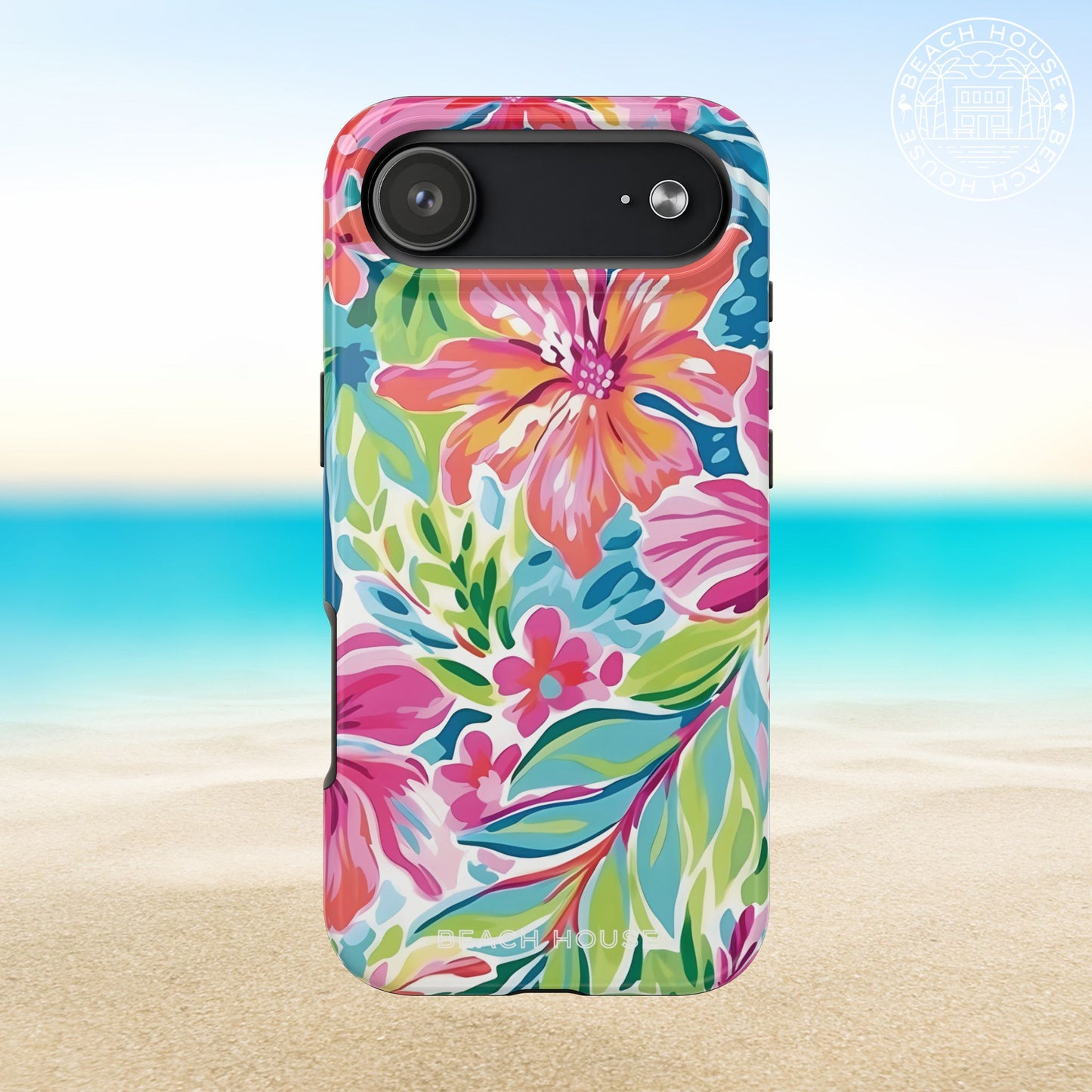 Waikiki Tough Case for iPhone 17 Air on a beach background