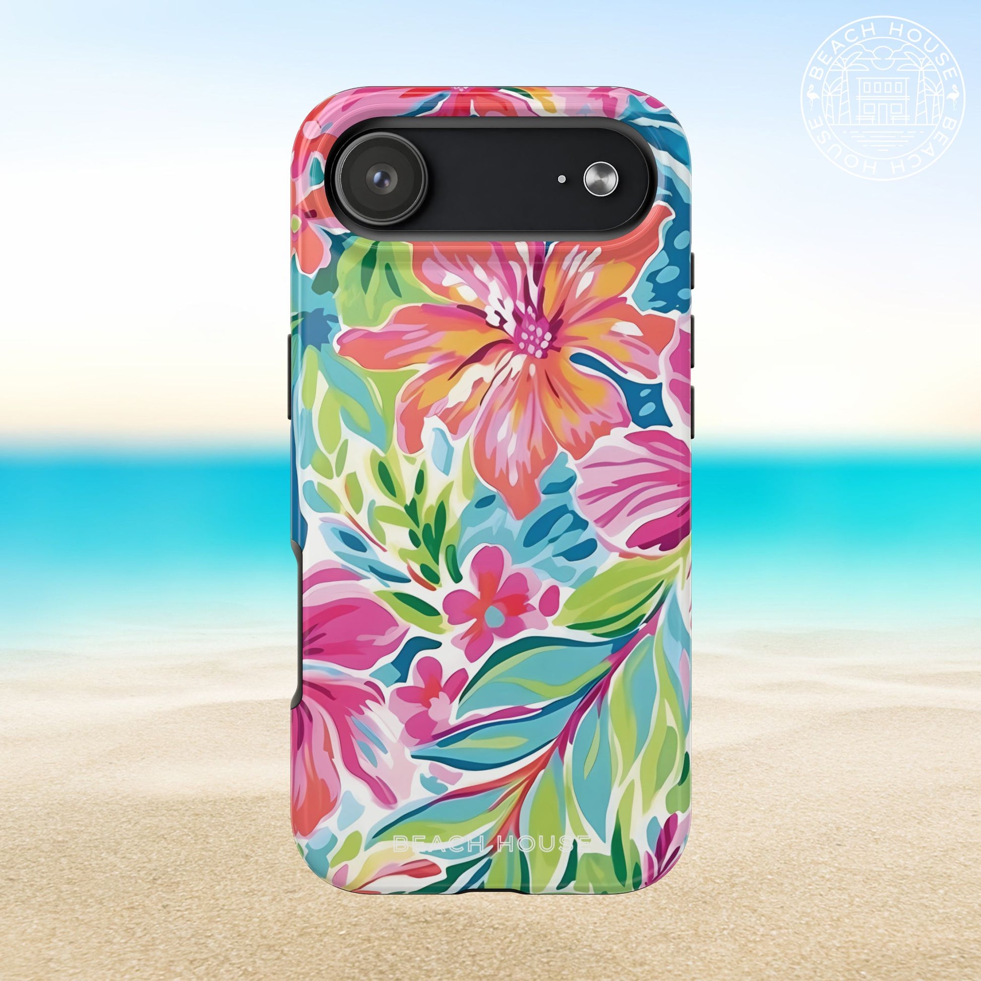 Waikiki Tough Case for iPhone 17 Air on a beach background